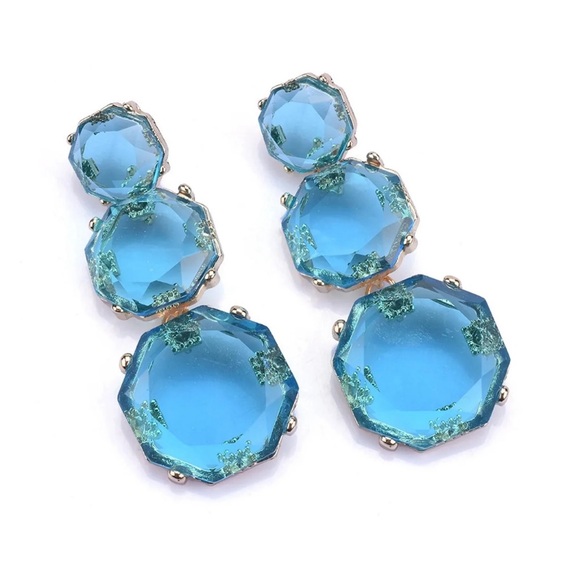 Blue gemstone earrings - Picture 1 of 1